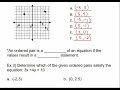 Math 098 10.1 - Reading Graphs and the Rectangular Coordinate System