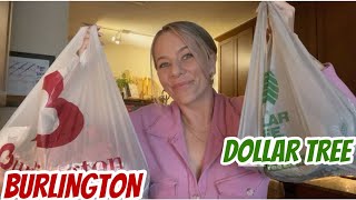 BURLINGTON \u0026 DOLLAR TREE HAUL | TRY ON | CHATTY