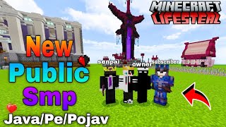 New Best Cracked Public Lifesteal Smp Minecraft 👁️ | Java/Pe/Pojav | 24/7 Online | Free To Join 🏡