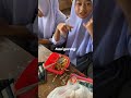 siswi ini cuman bawak bekal tahu