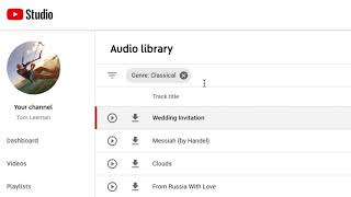 How to use the New Audio Library in youtube studio for copyright free music and sound effects