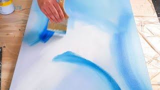 Easy Abstract Acrylic Painting Demo - Speed Painting - 'Under the sea'