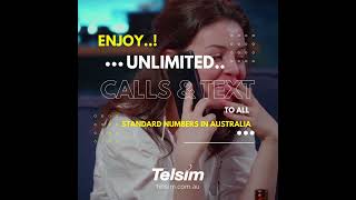 Get your unlimited calls and text to all standard numbers in Australia.