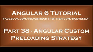 Angular custom preloading strategy