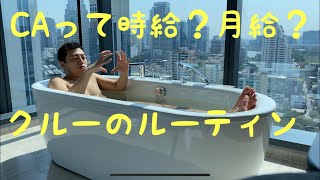 【現役♂CA】CAのルーティン　日常　客室乗務員　キャビンアテンダント  キャビンクルー　時給？月給？ 男性CA ゲイ