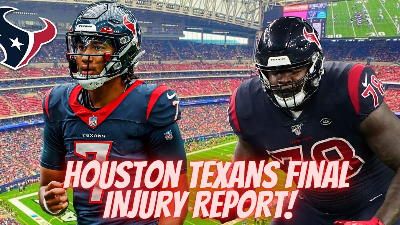 Houston Texans Final Injury Report VS Falcons! O-Line Is Finally ...