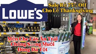 Lowe’S Đại Hạ Giá 75% Off Cho Lễ Thanksgiving Mền Chống Sương Giá Cho Cây, Phân Đất Tốt