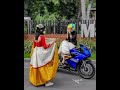 ഈ പെൺകുട്ടികളൊക്കെ എന്താ എങ്ങനെ അയ്യേ 🤣🤣... ktm rider biker bike short travel vishu r15v3