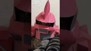 マスクを待つ猫！　#cat #cosplayer #gundamfactory