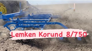 Lemken Korund 8/750 з трактором John Deere 8430 , Хмельниччина!