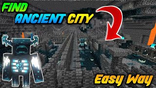 How to Find ANCIENT CITY/DEEP DARK BIOME in MINECRAFT PE/BE