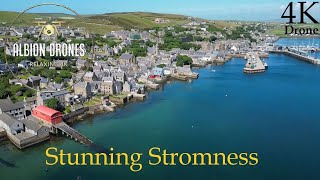 A sunny day in Stromness, Orkney - DJ MINI3 Pro 4K - June 2023 - Beautiful historic town from above