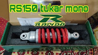 DIY | RS150 | Cara tukar monoshock dengan mudah