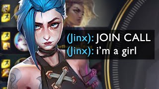 League of Voice Chat | JINX'S CRAZY 5 MAN VOICE CALL...