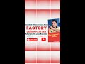Factory Design Pattern with Java Code Example for Students and Beginners new Video Releasing Today