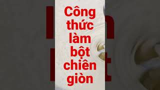 Cách pha bột chiên giòn