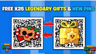 LAST YEAR UPDATE 💫 🐉 FREE! 🥳 x25 RANDOM GIFTS 🎁 NEW TROPHY PIN QR CODE | BRAWL STAR QR CODE 2024 |