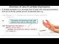 Java 8 Lambda Expressions