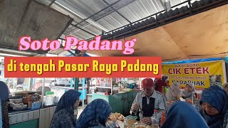 Tersembunyi di dalam pasar ‼️ Soto Padang ini selalu ramai