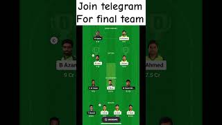 pak vs ban dream11 prediction | pakistan vs bangladesh asia cup | dream11 team today match #shorts