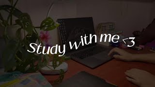 STUDY WITH ME 1HR (25/5) with crackling fire sounds, pomodoro timer & alarm