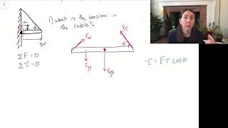 torque: Example for static equilibrium