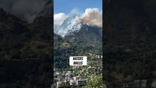 Waldbrand oberhalb Naters Bitsch Kanton Wallis | Forest Fire #fire #naters #firefighter