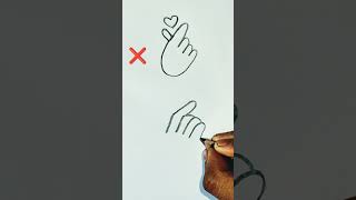 Right way to draw Hand 🫰#handsketching #handart #hand#drawing #shortsfeed #youtubeshorts