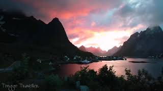 MIDNIGHT SUN   |    WHERE THE SUN NEVER SETS  |   LOFOTEN ISLANDS | NORWAY |  4K