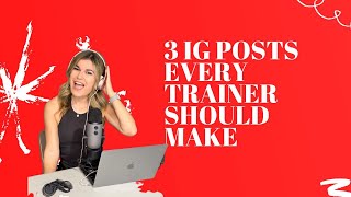 3-IG Posts EVERY Trainer should make | Show Up Fitness Personal Training Internship
