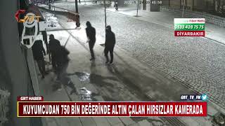 Kuyumcudan 750 Bin Değerinde Altın Çalan Hırsızlar Kamerada