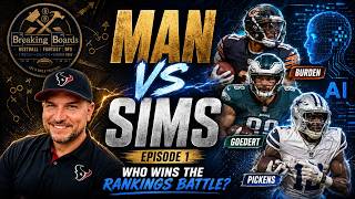 Man vs Sims Ep. 1: My DraftKings Best Ball Ranks vs The Simulation Model