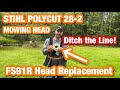 Ditch the Line! STIHL FS91R Head Replacement with the STIHL POLYCUT 28-2 Mowing Head!!!