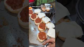 Desi Cheese Burger In Just 70/-🥵#youtubeshorts #trending #viralvideo #burger #cheese #streetfood