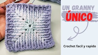 NUNCA HABIAS VISTO ESTE GRANNY | Granny de puntos en relieve | Como hacer granny a crochet