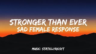 Stronger Than Ever – Alex Jean | Her Response (Lyrics) 💔