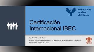 CENFOTI - certificación internacional