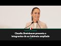 EN VIVO: Claudia Sheinbaum presenta a integrantes de su Gabinete ampliado