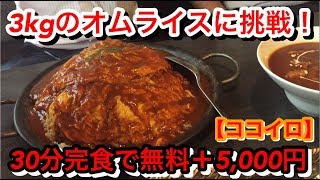 ココイロのオムライス3kg 30分に挑戦！