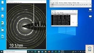 How to estimate d-Spacing from SAED Pattern using ImageJ Software