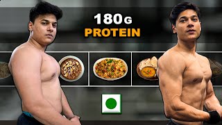 Full Day of Eating for Fat loss | Vegetarian Diet | 180g protein