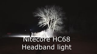 The Nitecore HC68 Super Bright Headband light