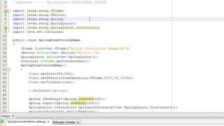 Java Programming Tutorial -SpringLayout.Constraints-17- public void setConstraint(String edgeName ,
