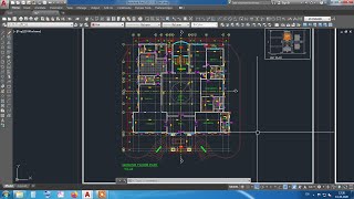 Villa drawing Ground floor plan Autocad 2D