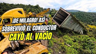 ¡Espectacular rescate! Conductor sobrevive a una muerte segura!!!