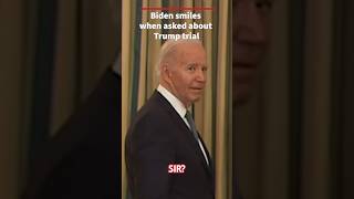President Biden grins when asked about Trump’s conviction #shorts