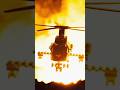 Fighter jet Destroys Helicopter with Bomb!