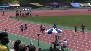 第７２回江戸川区区民総合体育祭春季陸上競技大会　小学生女子１００ｍ　みゆ　優芽　華乃　春来