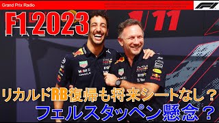 【F1】レッドブルのリカルド獲得の目的は？将来のシートはないのか。フェルスタッペンが懸念を示した理由