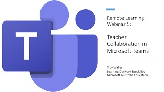 TAS DoE - Teacher Collaboration using Microsoft Teams